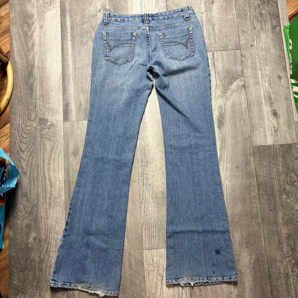 Vintage Low Rise Wet Seal Flare Jeans size 7 long - Picture 2 of 3